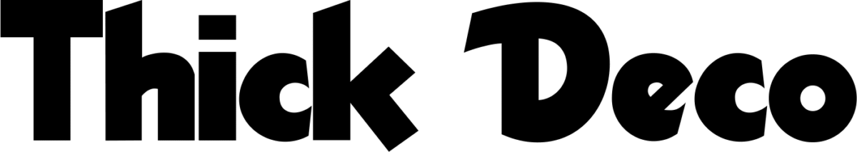 Thick Deco Font 1