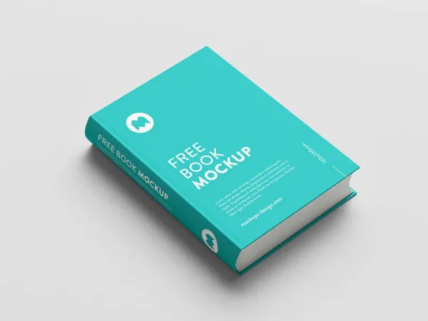 Thick Hardcover Book Mockup with Variety of Shots 1