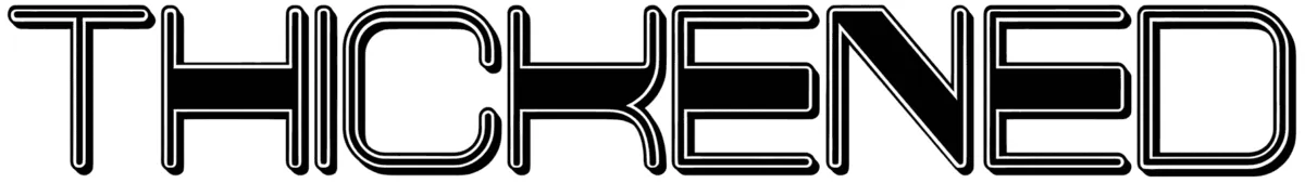 Thickened Font 1