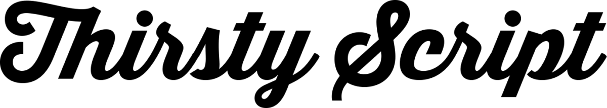 Thirsty Script Font 1