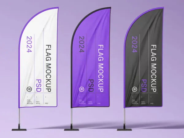 Three Convex Flags Mockup 1