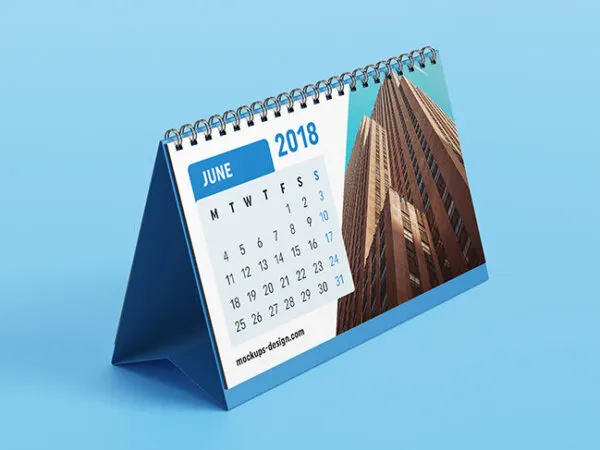 Three Different Dimension of Table Calendar Mockup 1