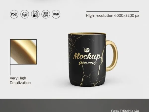 Three Large Mug Mockups in Different Positions 1