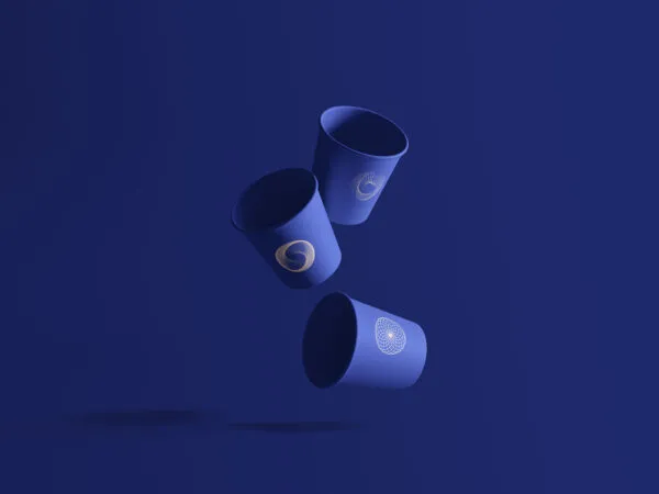 Three Mini Cups Falling Mockup 1