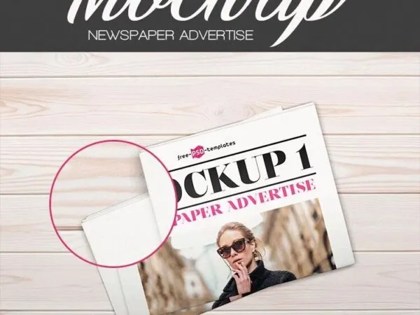 Three Mockups Including a Bundle of Newspapers 1