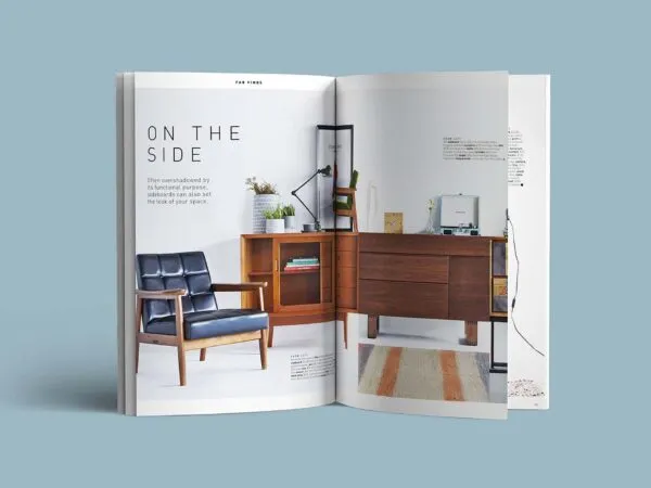 Three Mockups Showing Opened and Closed Catalogs 1