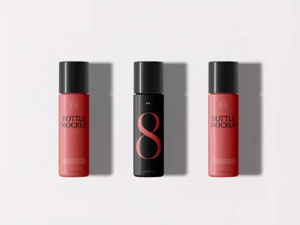 Three Plastic Bottle Mockups 1