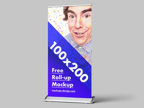 Three Roll Up Mockup 100×200 Cm 1