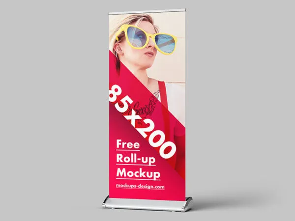 Three Rollup Mockups in Various Views 1