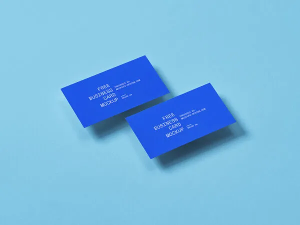 Three Standard Size Business Card Mockups 1