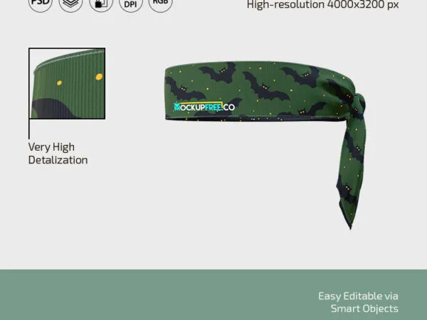 Three Tie Back Bandana Mockups 1