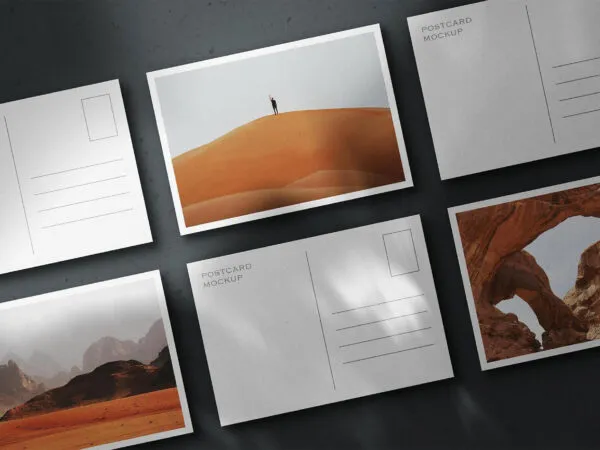 Tiled A6 Postcards Mockup 1