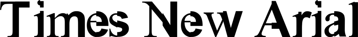 Times New Arial Font 1