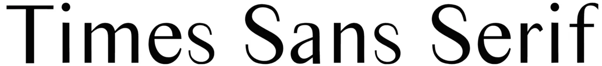 Times Sans Serif Font 1