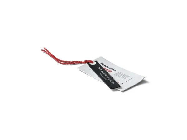 Top Side View of Tags Mockup with Rope 1