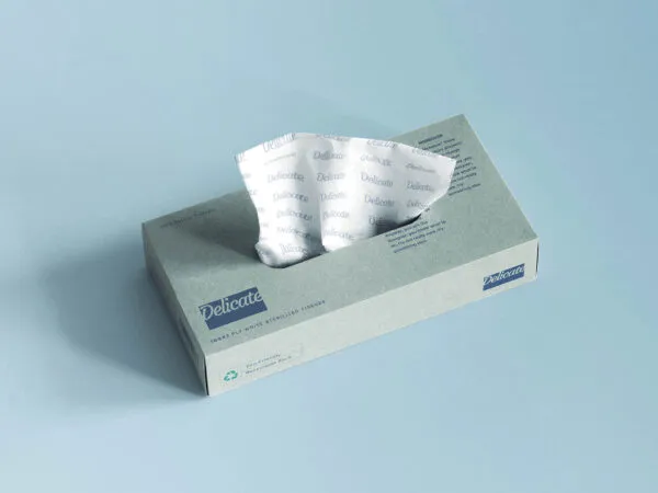 Top Sight of Tissue Box Mockup 1