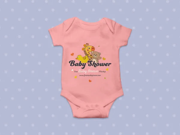 Top View Baby Suit Laying Down Mockup 1