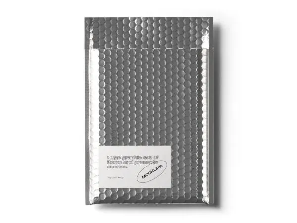 Top View Bubble Wrap Package Mockup 1