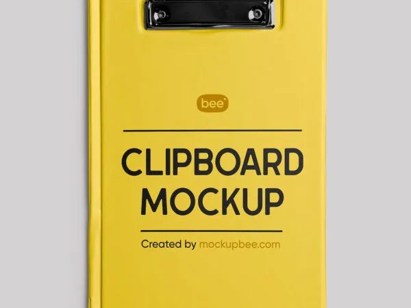 Top View Closed Clipboard Mockup 1