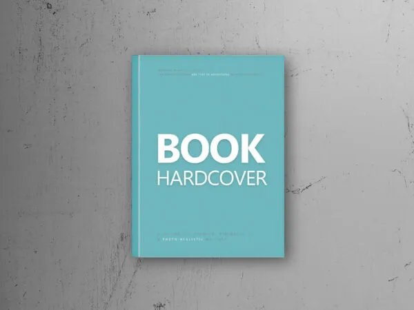 Top View Hardcover Book on Floor Mockup in Plain Setting 1