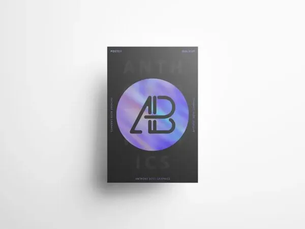 Top View Minimal Poster Mockup 1