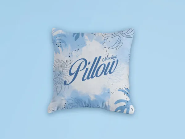 Top View Simple Square Pillow Mockup 1