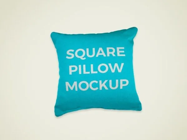 Top View Square Pillow Mockup 1