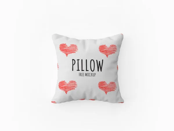 Top View Square Pillow Mockup in Plain Setting 1