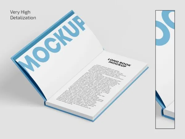 Top View of 3 Long Book Mockups 1