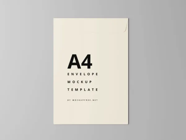 Top View of A4 Envelope Mockup 1