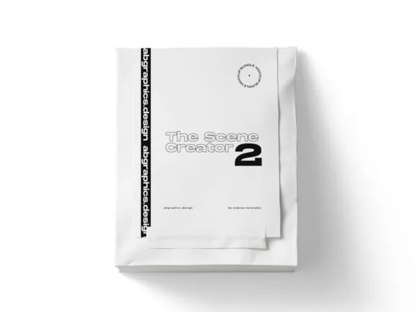 Top View of Closed Paper Envelope Mockup 1