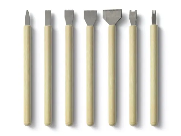 Top View of Lettering Tools Mockup 1
