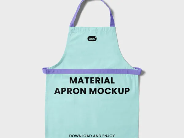 Top View of Material Apron Mockup 1