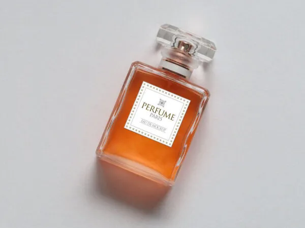 Top View of Perfume Bottle Mockup 1