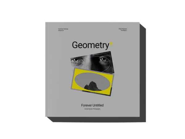 Top View of Small Square Magazine Mockup 1