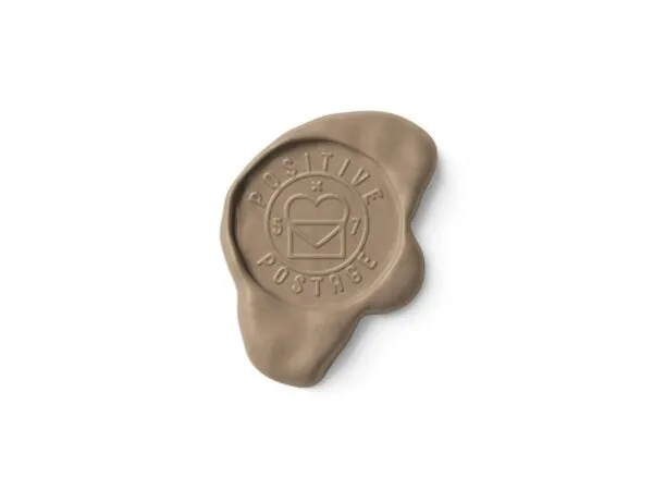 Top View of Wax Seal Logo Mockup 1