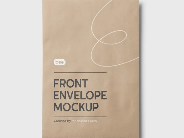 Top View of a Big Packaging Envelope Mockup 1