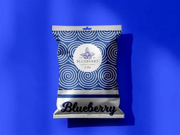 Top View of a Chips Packaging Mockup 1