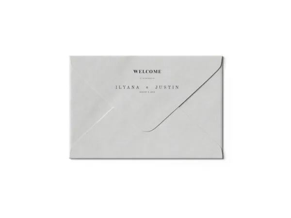 Top View of a Closed Paper Envelope Mockup 1