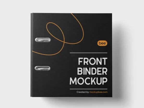 Top View of a Corporate Front Binder Mockup 1