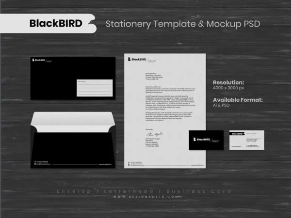 Top View of a Logo Design Stationery Mockup 1