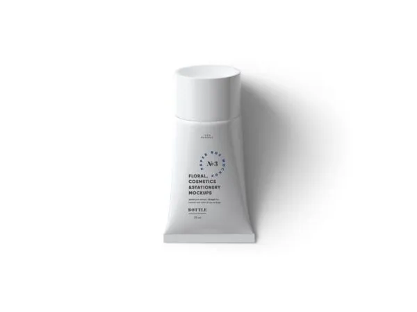 Top View of a Mini Cosmetics Tube Mockup 1