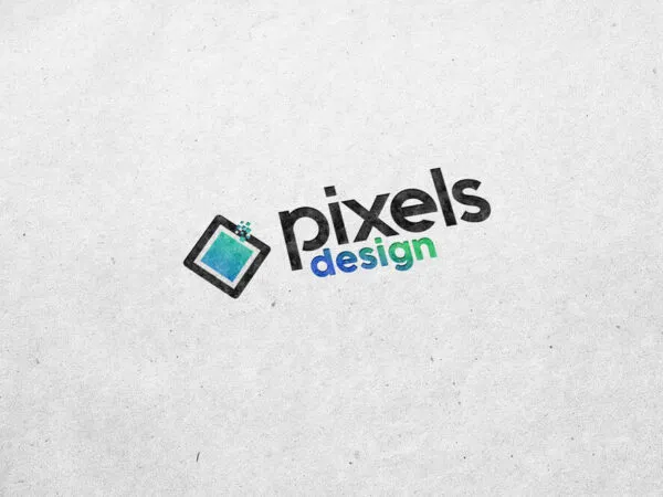 Top View of a Simple Logo Mockup 1