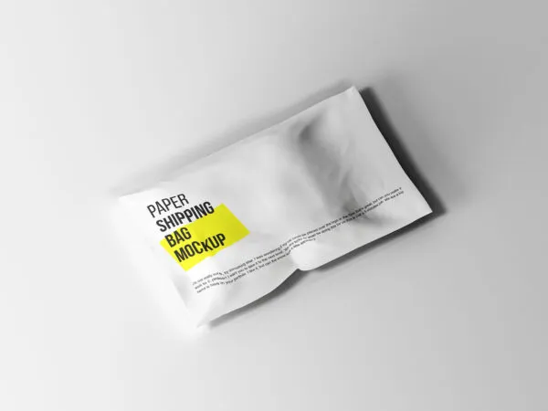 Top View of a Small Paper Shipping Package Mockup 1