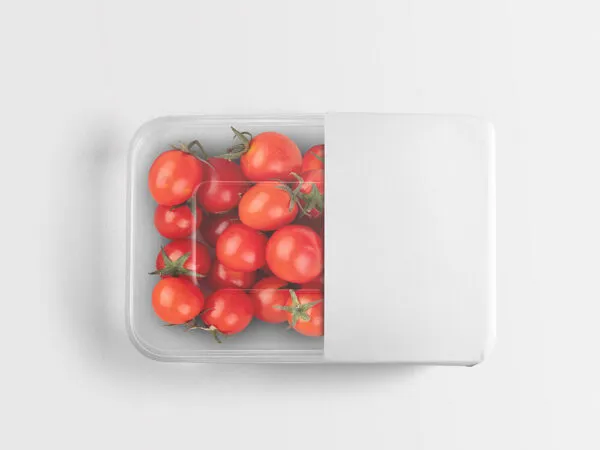 Top View of a Transparent Food Container Mockup 2