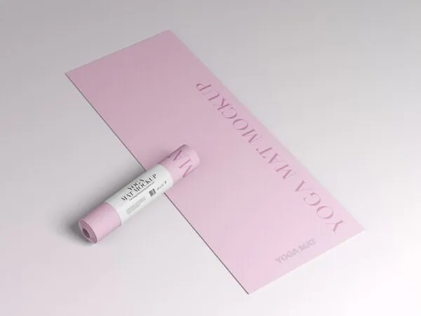 Top View of a Yoga Mat Mockup 1
