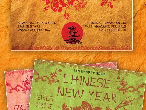 Traditional Drawing Chinese New Year Flyer 1