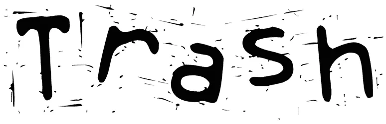 Trash Font 1