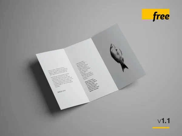 Trifold Brochure Mockup with Different Aspects 1