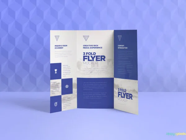 Trifold Brochure Mockups with Infinite Customizable Options 1